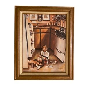 Rare - Vintage 1998’ Ladonna Genuine Lithograph on Canvas